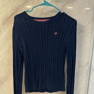 Lilly Pulitzer Blue Crew Neck Swim Top